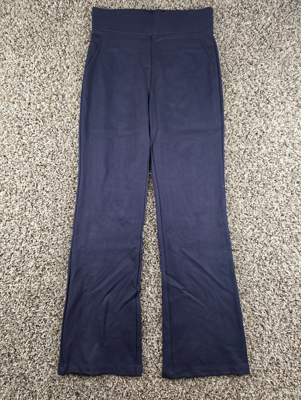 Tapata Womens Blue Dress Pants Size S (4) 28" Inseam Bootcut High Waist Stretch